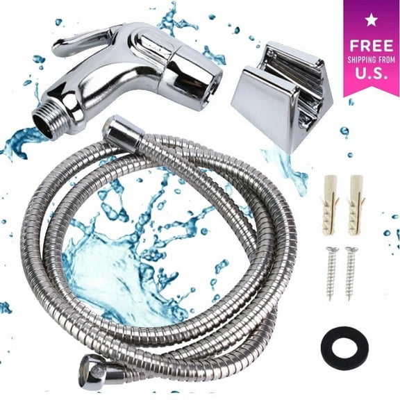 BEST- Stainless Steel Handheld Bidet Spray Cloth Diaper Sprayer Shattaf Clean Spa