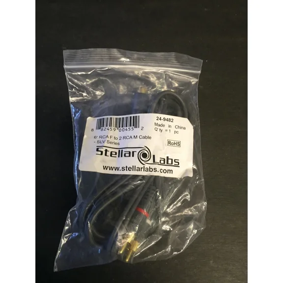 BEST- Stellar Labs 24-9482 6' Rca F To 2 Rca M Cable