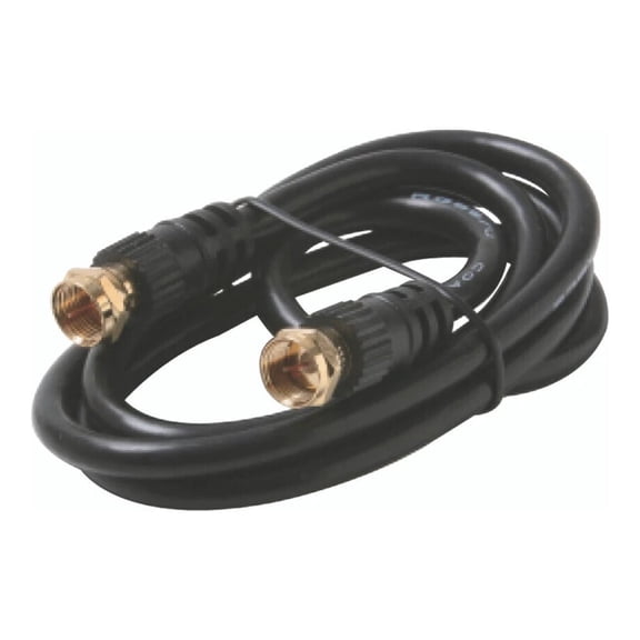 BEST- Steren 25Ft Rg59 Coax With F Connectors Black