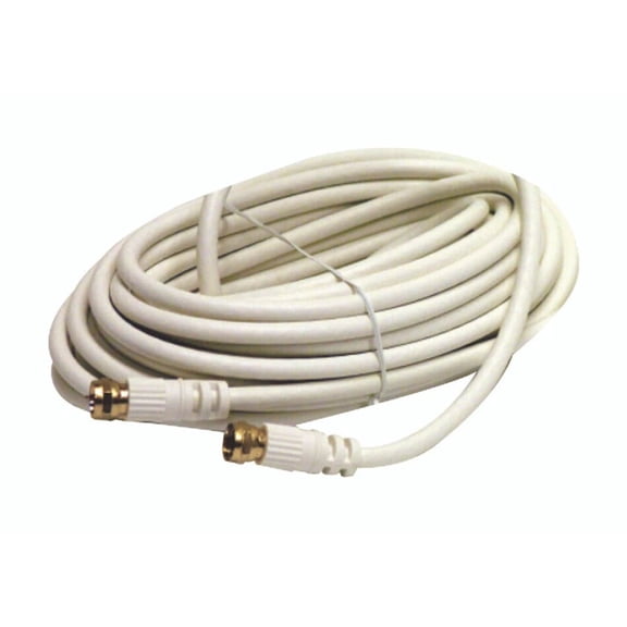 BEST- Steren 25Ft Rg59 Coax With F Connectors White