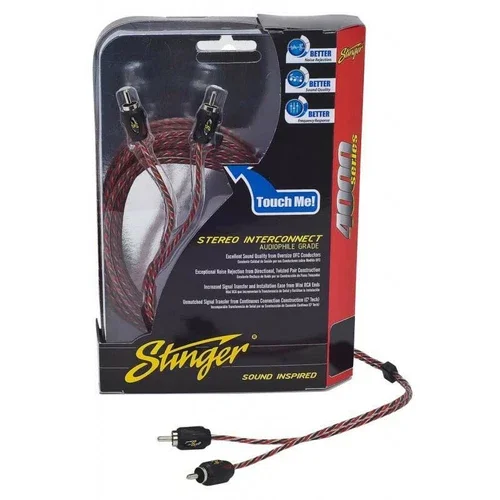 BEST- Stinger Si423 3Ft 4000 2Ch Directional Twisted Rca Cable