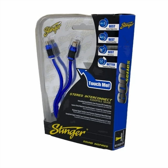 BEST- Stinger Si62Yf 1-Male To 2-Female Y-Adapter Rca Interconnect 2-Ch 6000 Series