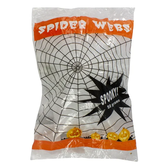 BEST- Stretchable Spider Web Halloween Decoration - White