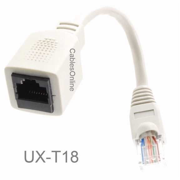 BEST- T1 Crossover Male To Female Adapter 8P8C/Rj48 (Pin 1 2 4 5) Cablesonline Ux-T18