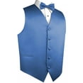 thumbnail image 1 of BEST TUXEDO, Men's Formal, Prom, Wedding, Homecoming, Tuxedo Vest, Bow-Tie & Hankie Set for Prom, Wedding, Cruise in Cornflower - 3XL, 1 of 4