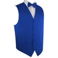 thumbnail image 1 of BEST TUXEDO, Men's Formal, Prom, Wedding, Homecoming, Tuxedo Vest, Bow-Tie & Hankie Set for Prom, Wedding, Cruise in Royal Blue - 2XL, 1 of 3
