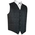 thumbnail image 1 of "BEST TUXEDO" Men's Formal, Wedding, Prom, Homecoming, Tuxedo Vest, in Charcoal Paisley, 1 of 3