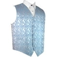 thumbnail image 1 of "BEST TUXEDO" Men's Formal, Wedding, Prom, Homecoming, Tuxedo Vest, in Cornflower Paisley, 1 of 3