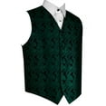 thumbnail image 1 of BEST TUXEDO Men's Formal, Prom, Wedding, Homecoming, Tuxedo Vest in Hunter Green Paisley - M, 1 of 4