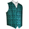 thumbnail image 1 of "BEST TUXEDO" Men's Formal, Wedding, Prom, Homecoming, Tuxedo Vest, in Jade Paisley, 1 of 3