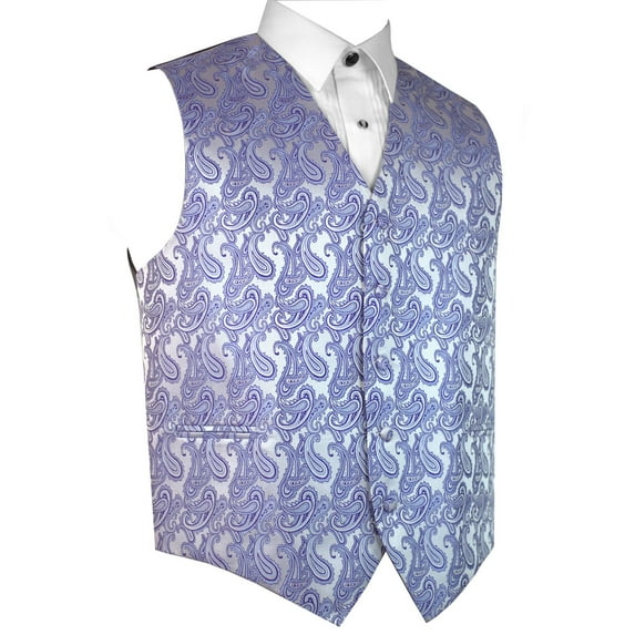 "BEST TUXEDO" Men's Formal, Wedding, Prom, Homecoming, Tuxedo Vest, in Lavender Paisley