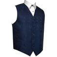 thumbnail image 1 of "BEST TUXEDO" Men's Formal, Wedding, Prom, Homecoming, Tuxedo Vest, in Navy Paisley, 1 of 3