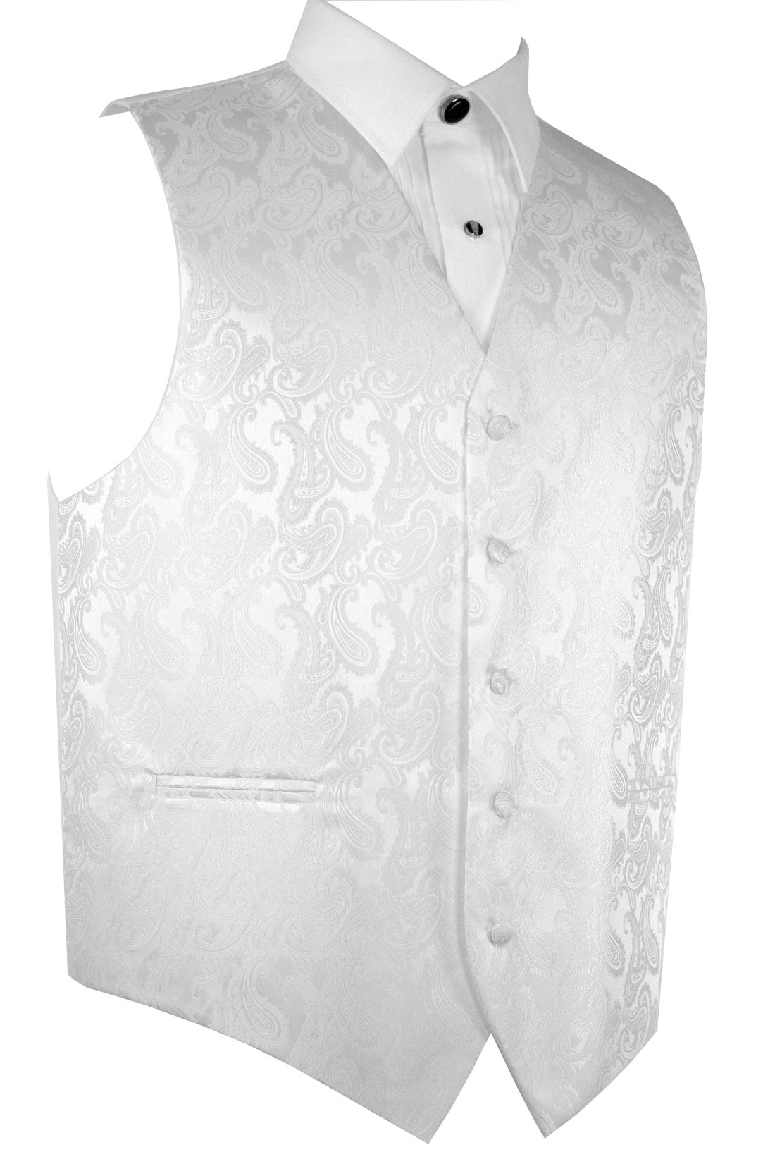 Men's Regular Fit Tuxedo 3 Piece with Vest White main image 1