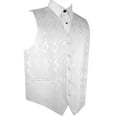 thumbnail image 1 of BEST TUXEDO Men's Formal, Prom, Wedding, Homecoming, Tuxedo Vest in White Paisley - S, 1 of 4