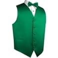 thumbnail image 1 of Men's Formal Tuxedo Vest, Bow-Tie & Hankie Set for Prom, Homecoming, Wedding, Cruise in Green - 4XL, 1 of 4