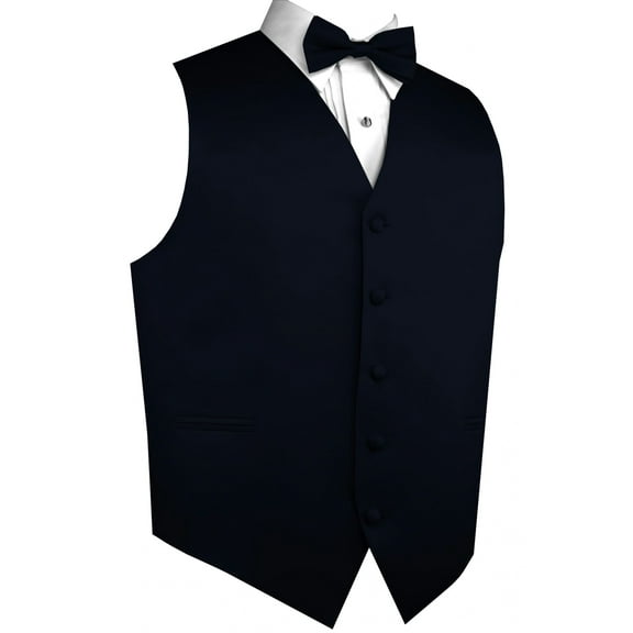 "BEST TUXEDO" Men's Formal, Wedding, Prom, Homecoming, Tuxedo Vest, Bow-tie - Navy