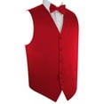 thumbnail image 1 of BEST TUXEDO, Men's Formal, Prom, Wedding, Homecoming, Tuxedo Vest, Bow-Tie & Hankie Set for Prom, Wedding, Cruise in Red - M, 1 of 3