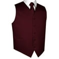burgundy tuxedo vest and tie