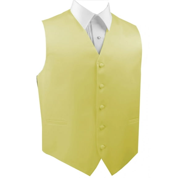 "BEST TUXEDO" Men's Formal, Wedding, Prom, Homecoming, Tuxedo Vest, in Canary