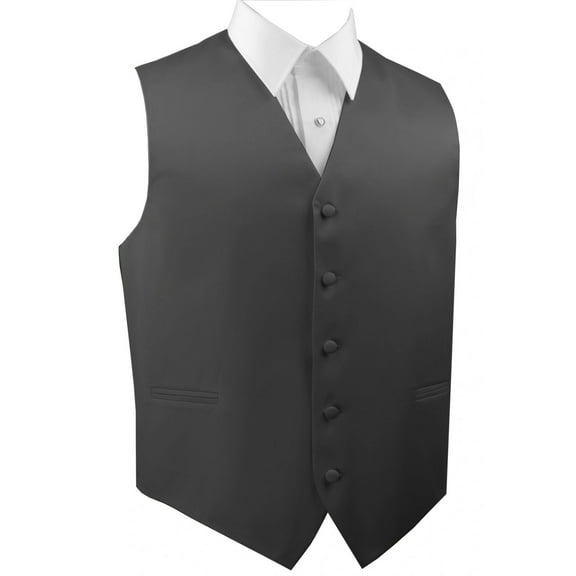 "BEST TUXEDO" Men's Formal, Wedding, Prom, Homecoming, Tuxedo Vest, in Charcoal