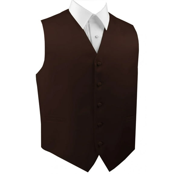 "BEST TUXEDO" Men's Formal, Wedding, Prom, Homecoming, Tuxedo Vest, in Chocolate