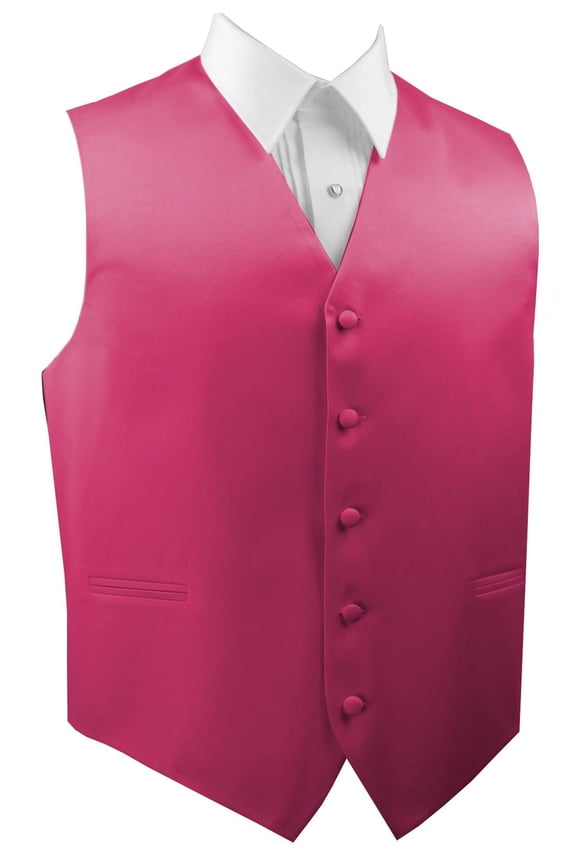 "BEST TUXEDO" Men's Formal, Wedding, Prom, Homecoming, Tuxedo Vest, in Fuchsia