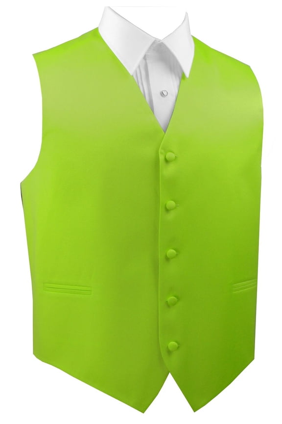"BEST TUXEDO" Men's Formal, Wedding, Prom, Homecoming, Tuxedo Vest, in Lime