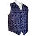 thumbnail image 1 of "BEST TUXEDO" Men's Formal, Wedding, Prom, Homecoming, Tuxedo Vest, in Purple Paisley, 1 of 3