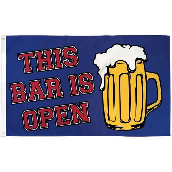 BEST- This Bar Is Open 3X5Ft Poly Flag Brewery Bars Open Sign Drink Beverage Flag
