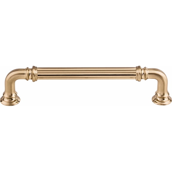 BEST- Top Knobs Tk323Hb Reeded 5" Center To Center Bar Pull Honey Bronze