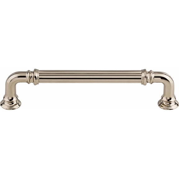 BEST- Top Knobs Tk323Pn Reeded 5" Center To Center Bar Pull Polished Nickel