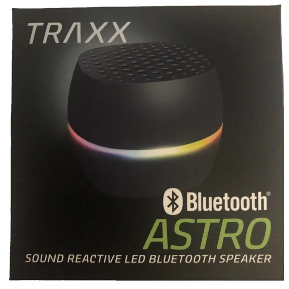 BEST- Traxx Astro Sound Reactive Led Bluetooth Portable Speaker W/ Usb Charging Cable