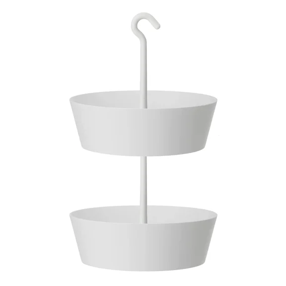 BEST- Tree Nest Sunny Round Hanging Two-Tier Planter, 10 Inch, White