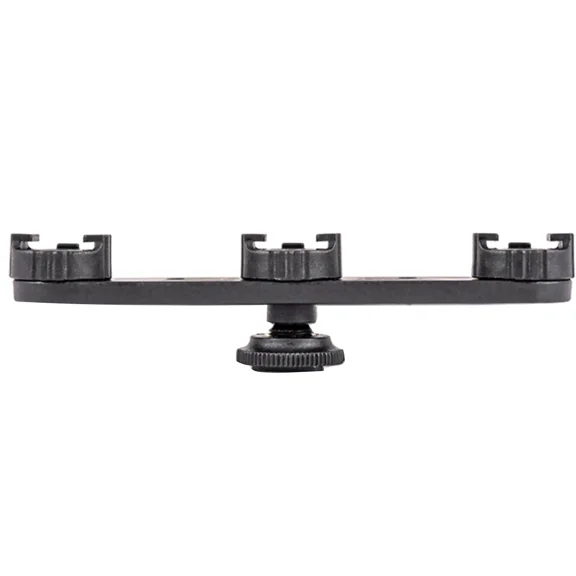 BEST- Triple Mount Bracket For Fill Light Bracket Mount Adapter Holder For Camera