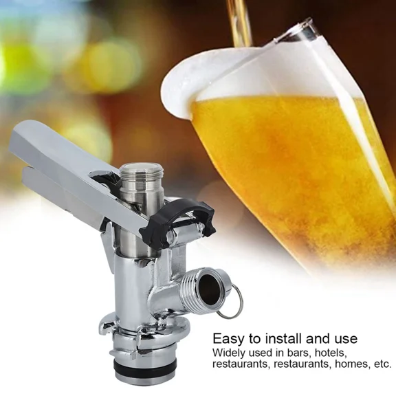 BEST- U Type Stainless Steel Beer Keg Coupler Dispenser Accessory For Bar Restaurant