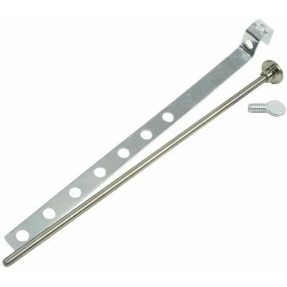 BEST- Universal Pop-Up Pull Rod Assembly 3/16" X 8" Satin Nickel Bathroom Sink Drain