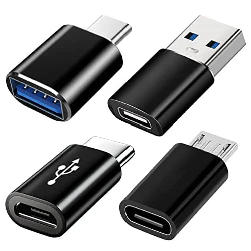 BEST- Usb C Adapters 4 Pack, Usb C To Usb 3.0 Otg Adapter, Micro Usb To Usb C