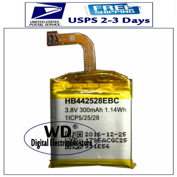 BEST- Usps Original 300Mahhb442528Ebc Battery For Huawei Watch 1 Smart Watch
