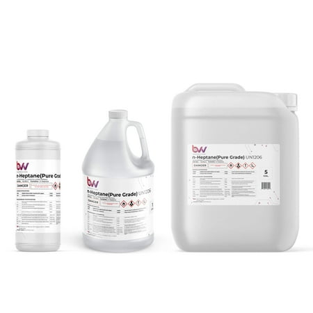 BVV Lab Grade N-Heptane - Ultra High Purity Solvent - 99.3%