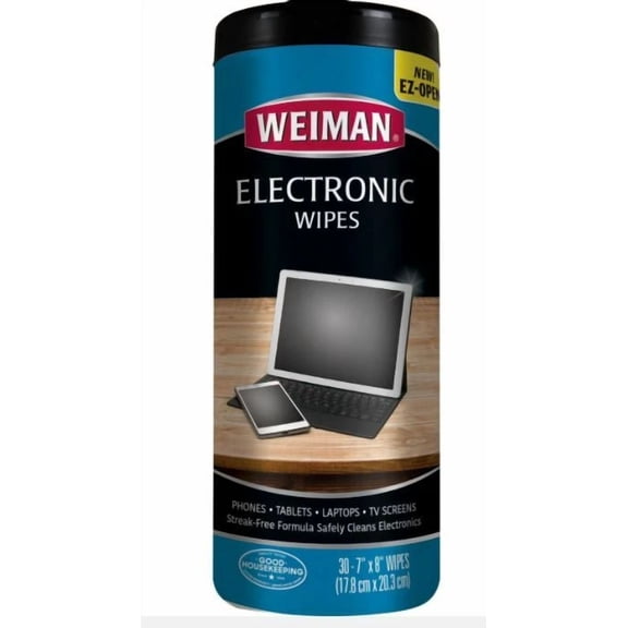 BEST- Weiman Electronics Phones Tablet Laptop Computer Tv Dust Dirt Cleaner Wipes 30Ct