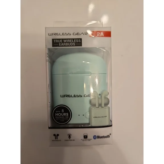 BEST- Wireless Gear True Wireless Bluetooth Earbuds Green Hands Free With Case