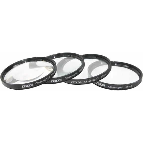 BEST- Zeikos 4-Pc Close-Up Macro Lens 1 2 4 10 55Mm