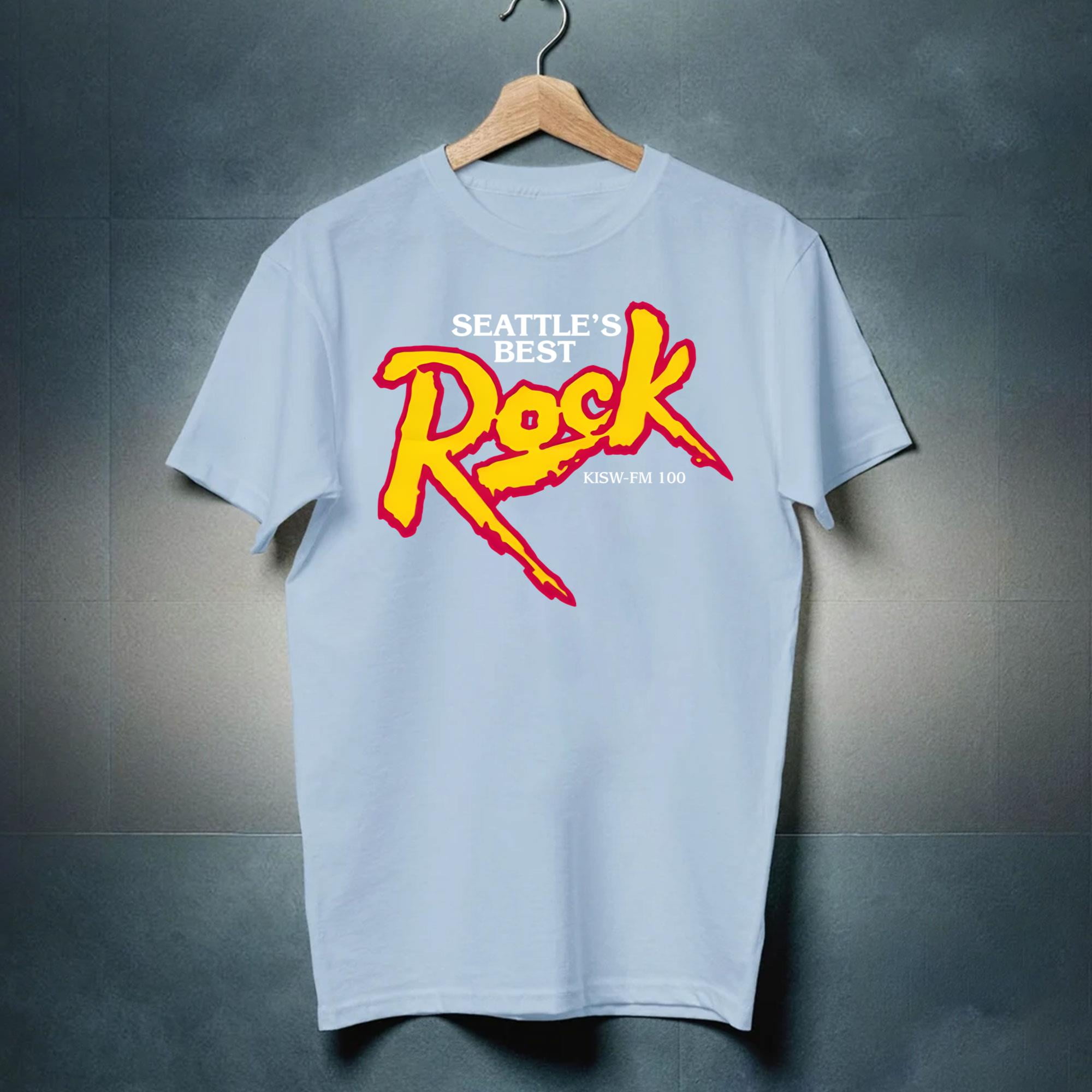 Bestbuy the rock 99 9 fm kisw seattle s best kisw fm 100 radio t shirt