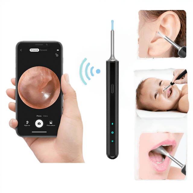 BESTCROF Ear Wax Cleaning with Camera, Ear Cleaner with 1080P HD