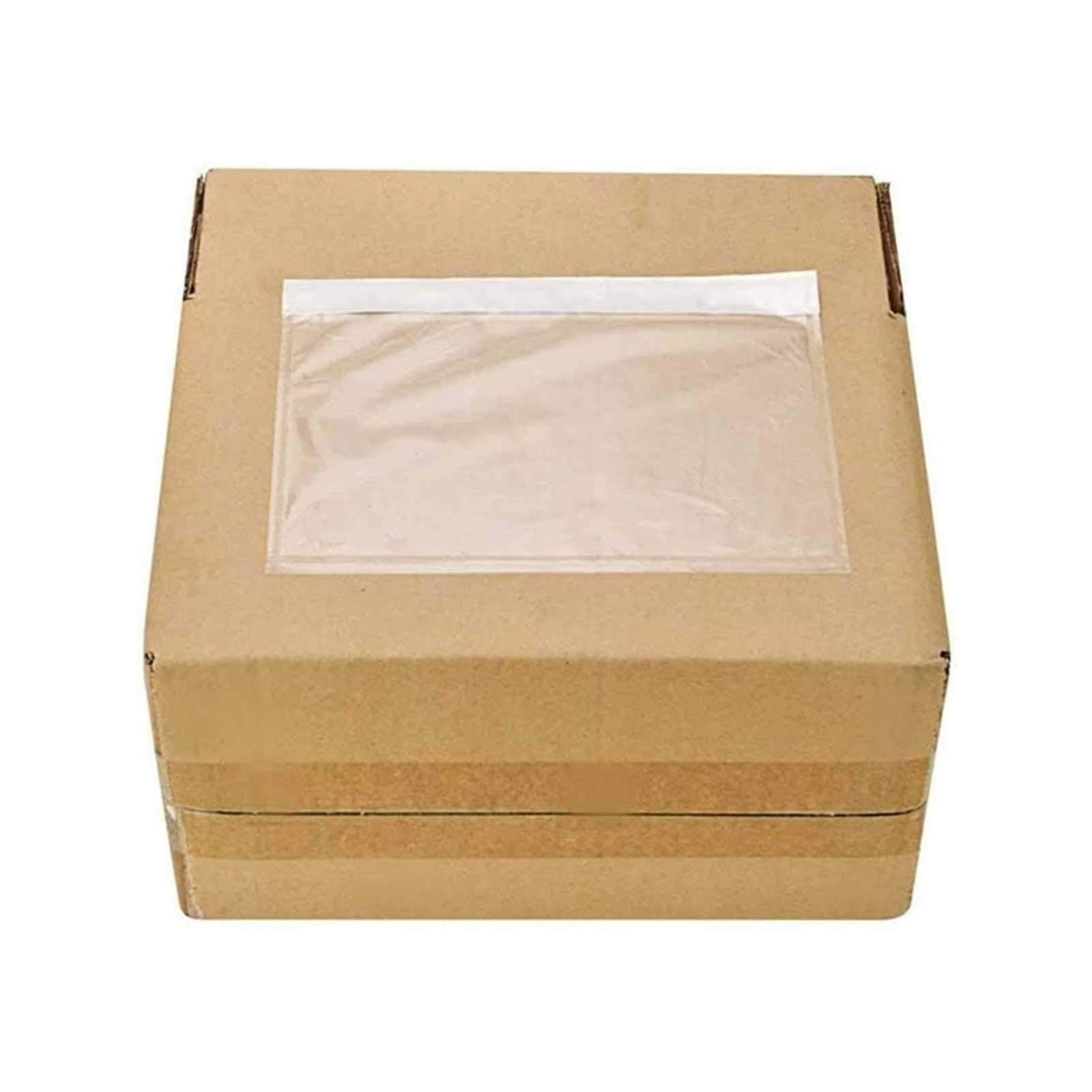 BESTEASY Packing List Pouches, Clear Adhesive Top Loading Packing List ...