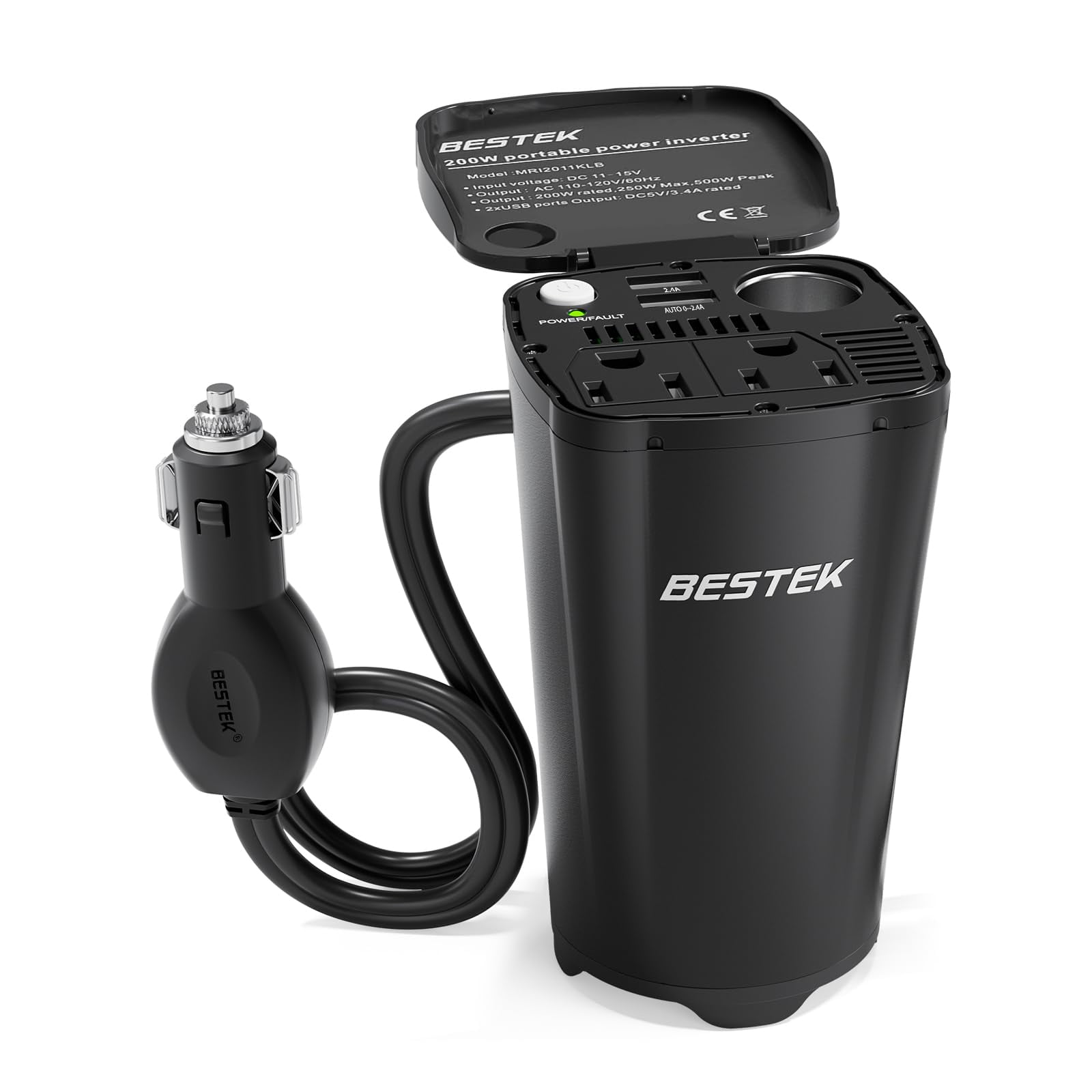 Hermitshell Hard Travel Case For BESTEK 200W Car Power Inverter - Protective Storage Box