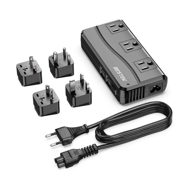 BESTEK 250W Universal Travel Adapter & Power Converter, 220V to 110V, 4