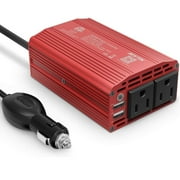 BESTEK 300W Power Inverter DC 12V to 110V AC Car Inverter with 4.2A Dual USB Car Adapter
