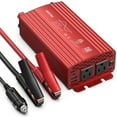 thumbnail image 1 of BESTEK 500W Pure Sine Wave Power Inverter DC 12V to 110V AC Car Plug Inverter Adapter Power Converter with 4.2A Dual USB Charging Ports and 2 AC Outlets Car Charger, ETL Listed, Red, 1 of 9