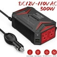 thumbnail image 1 of BESTEK Pure Sine Wave 300W Power Inverter DC 12V to AC 110V with 4.2A Dual Smart USB Ports Car Adapter for Laptop, Computer, 1 of 10